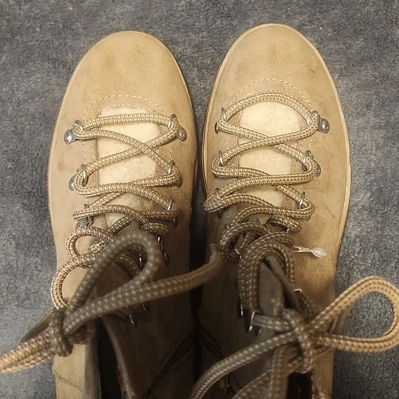 Esprit Brand Tan Lace-Up Ankle Boots. Size 10 Women's - Picture 2 of 4